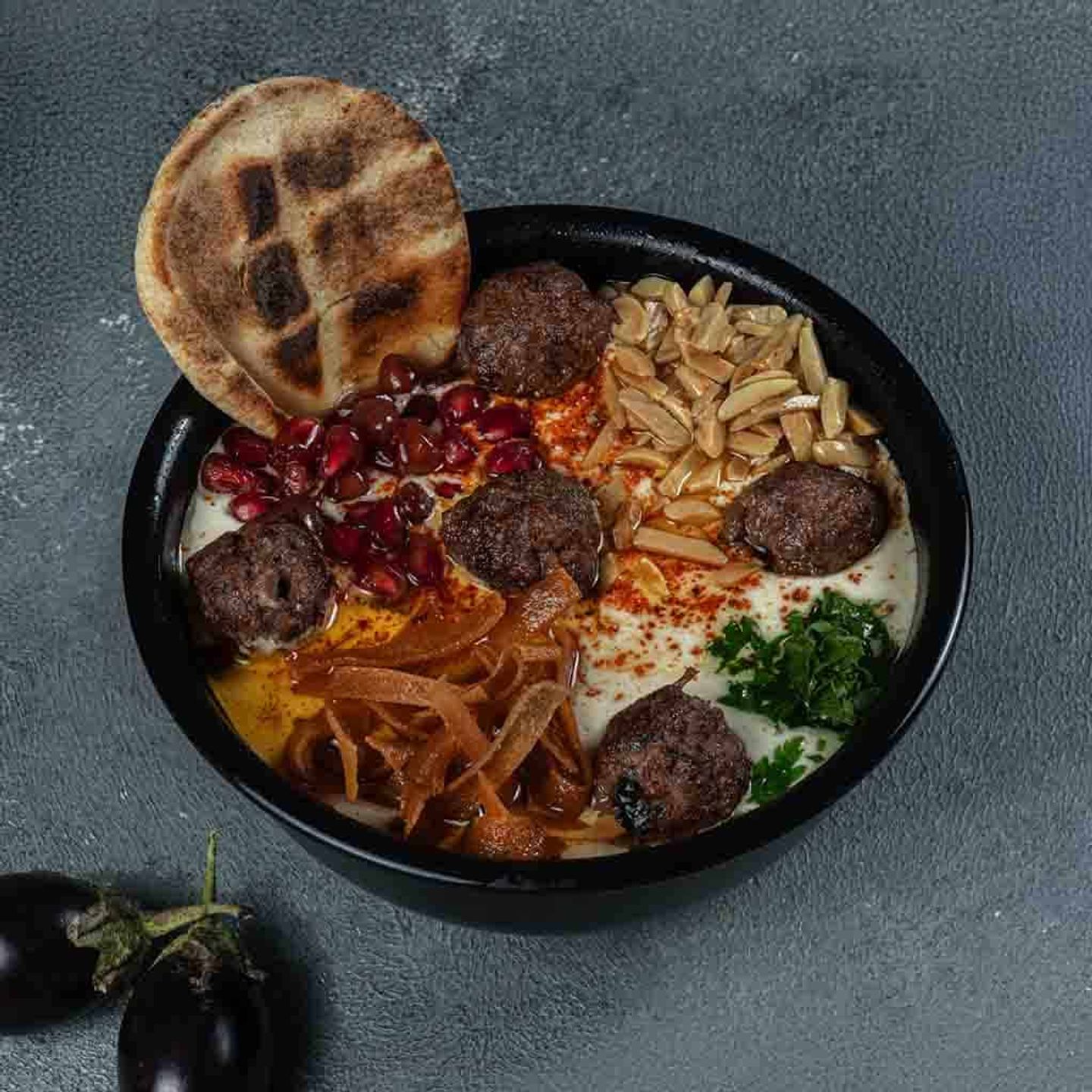 فتة داوود باذنجان