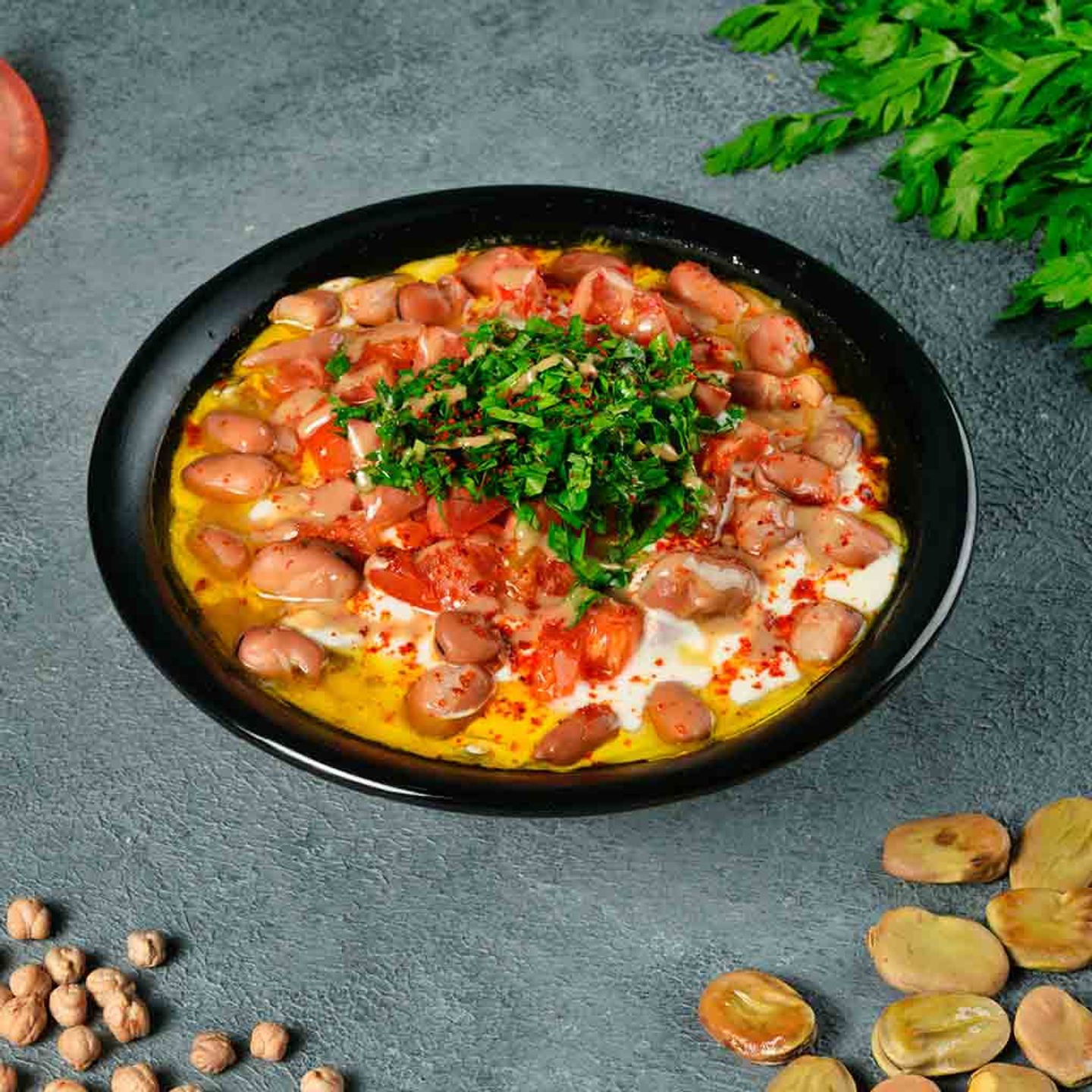 فول مدمس بالزيت