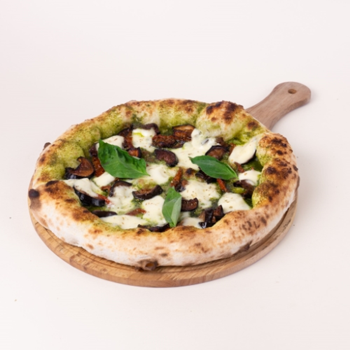 Pesto Eggplant Pizza