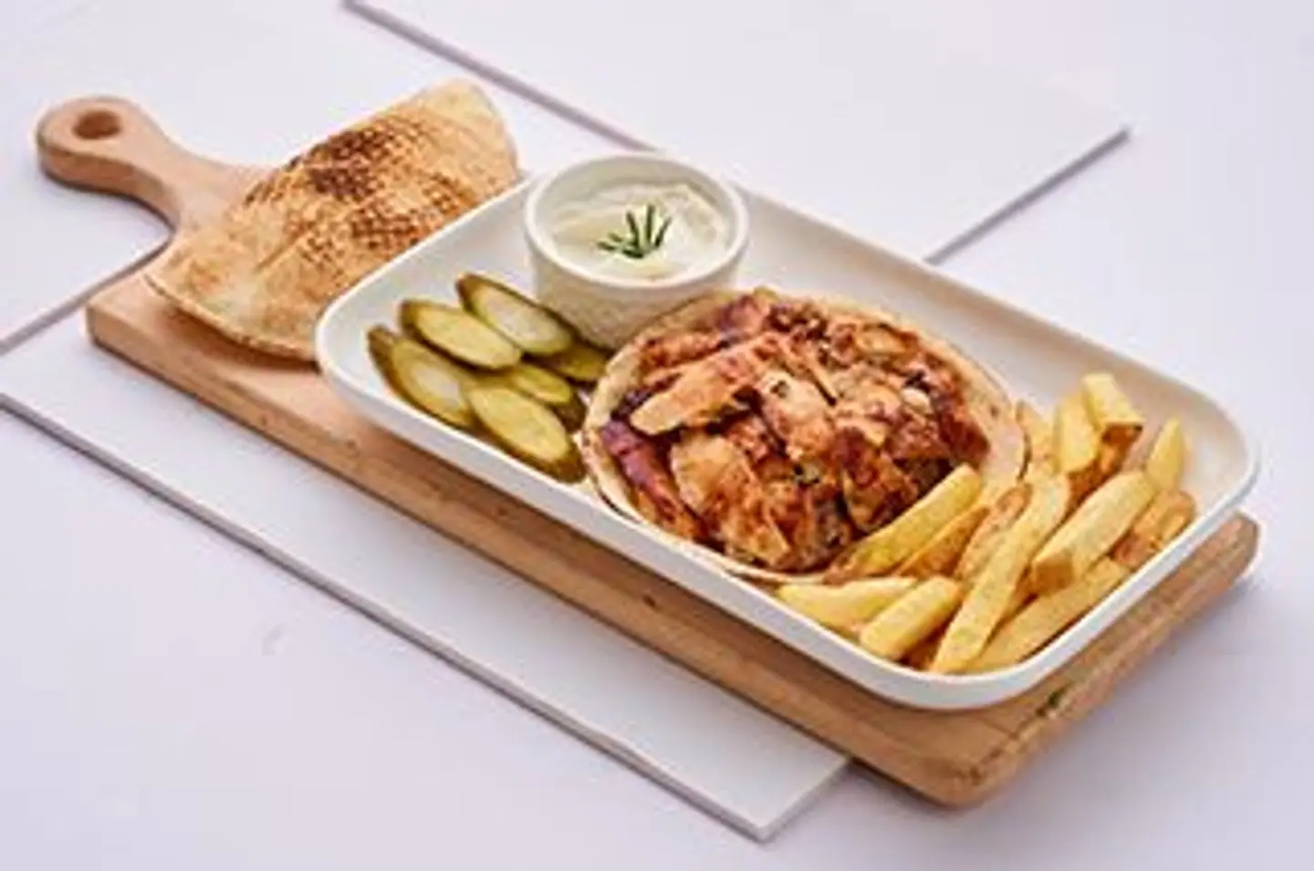 طبق شاورما دجاج