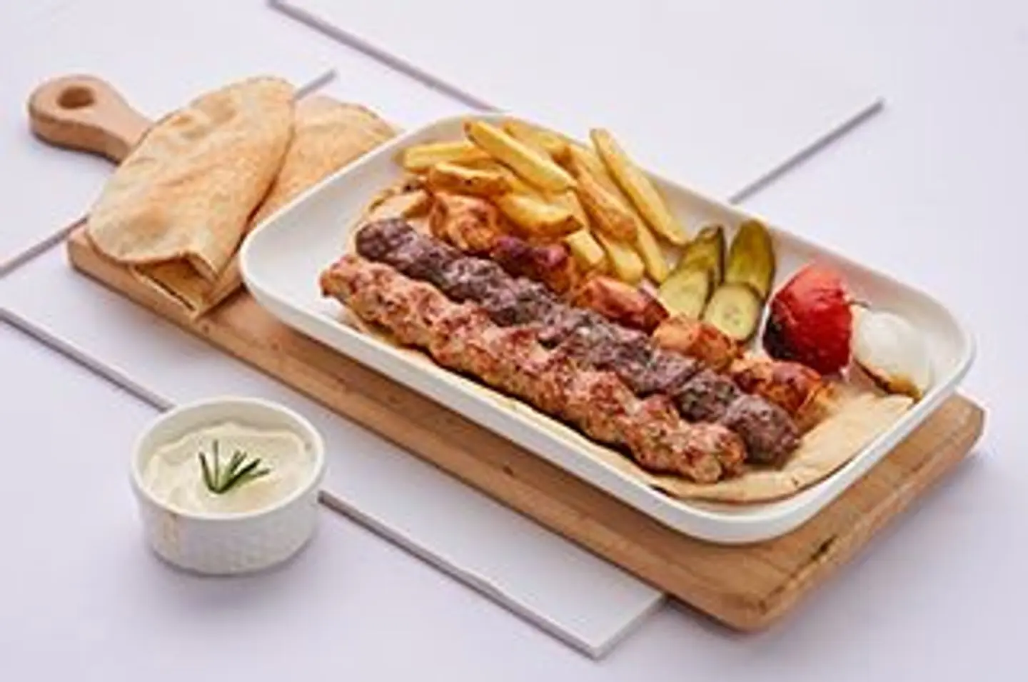 طبق مشاوي مشكلة