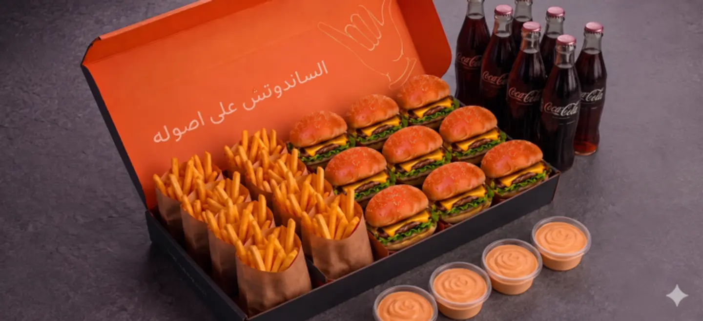 بوكس الجمعات واللمة ٨ برجر لحم او دجاج-بوكس