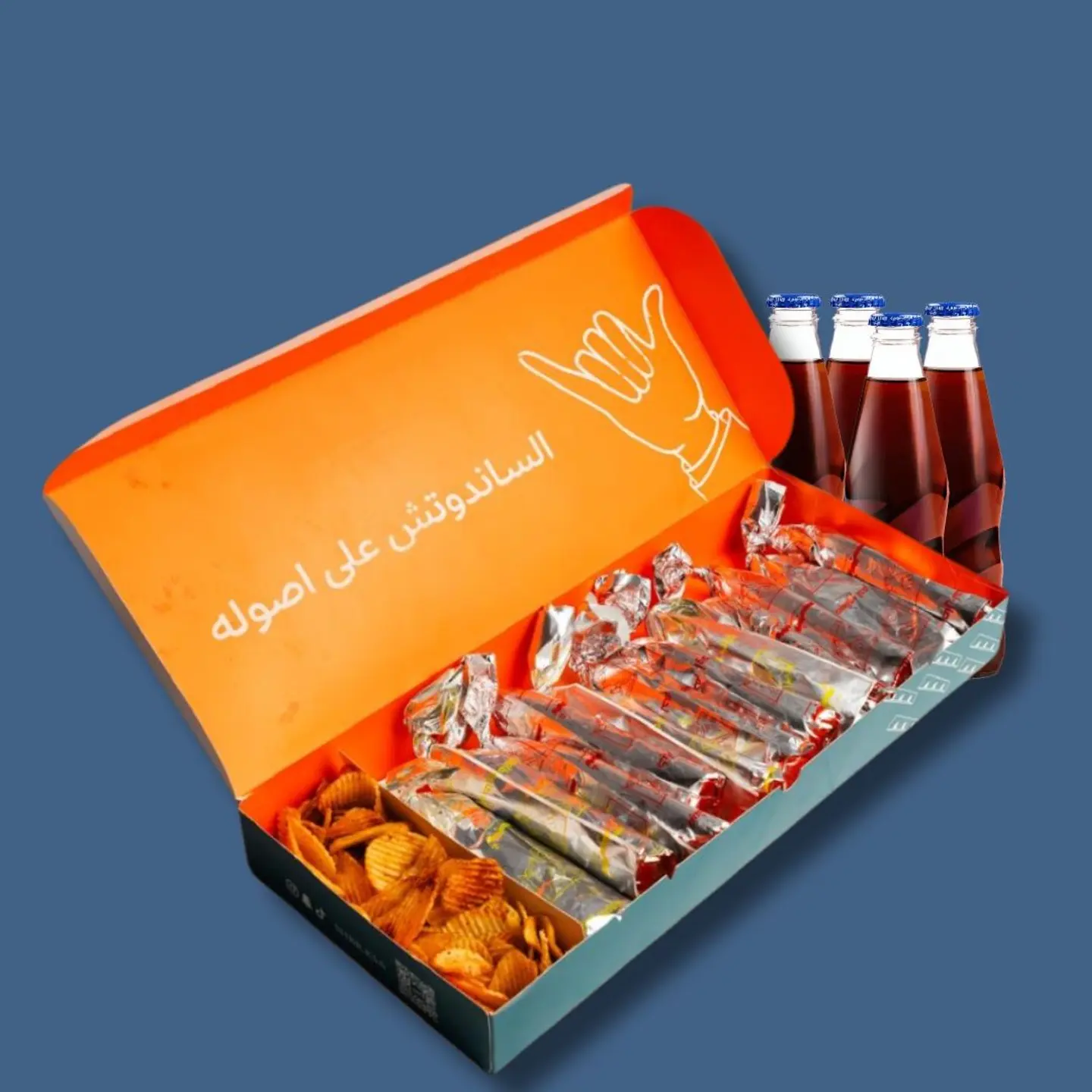 Large Box 12 Sandwiches Chips Cola