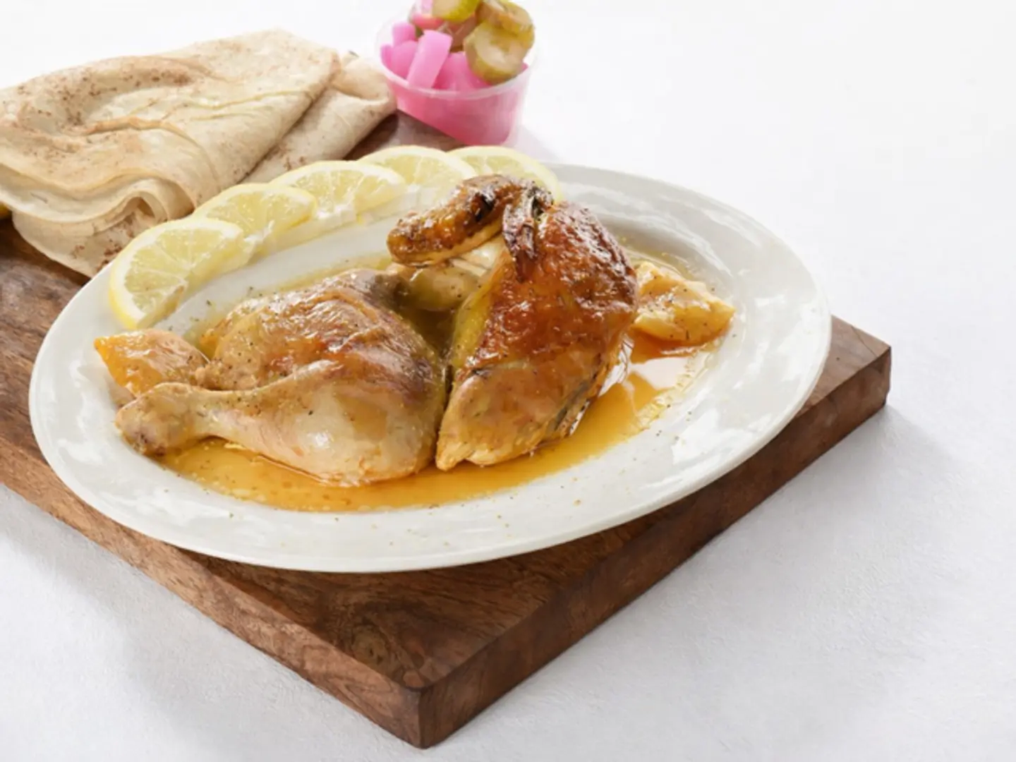 نصف فروج ليمون