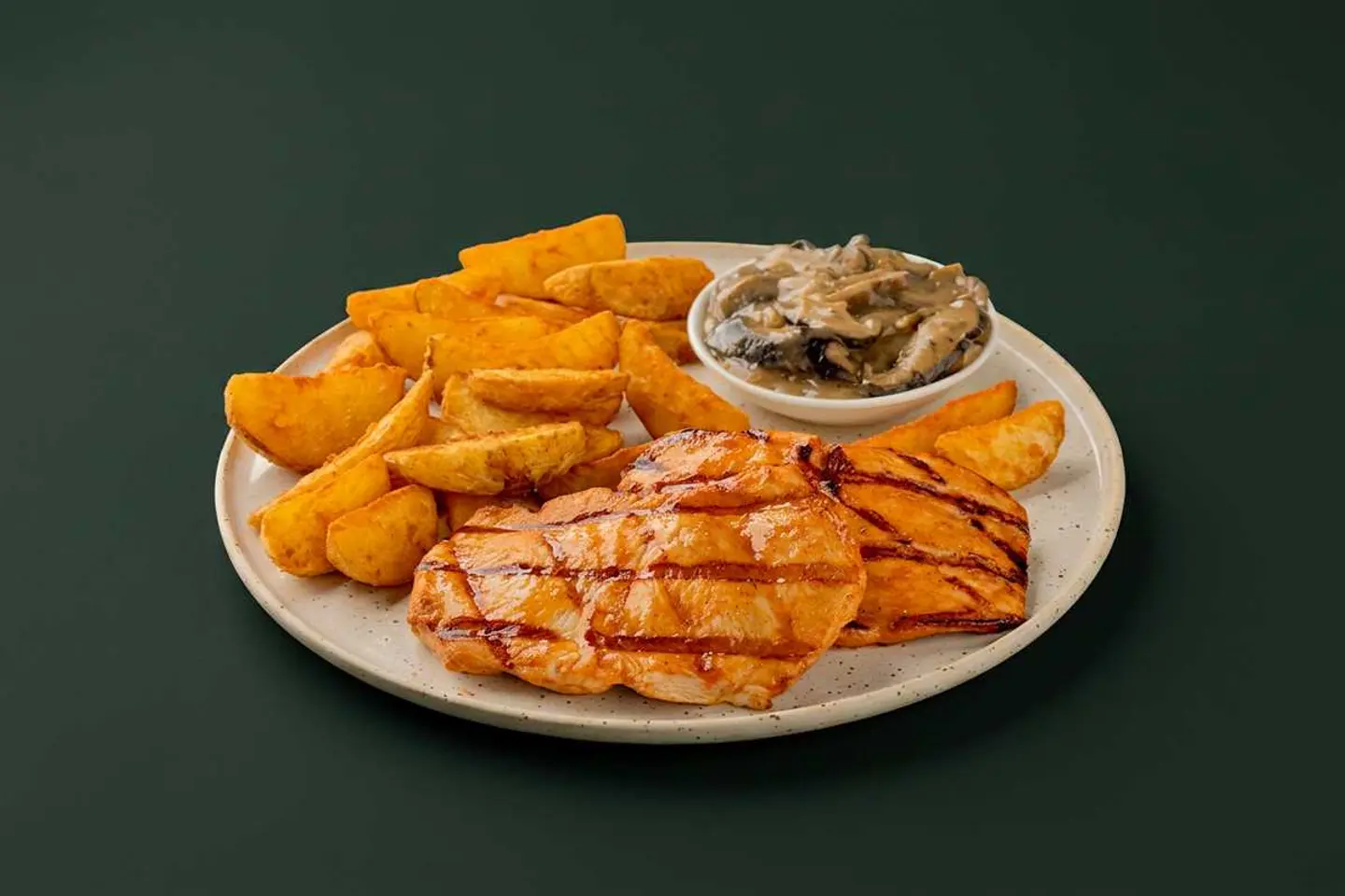 Mushroom Chicken Platter