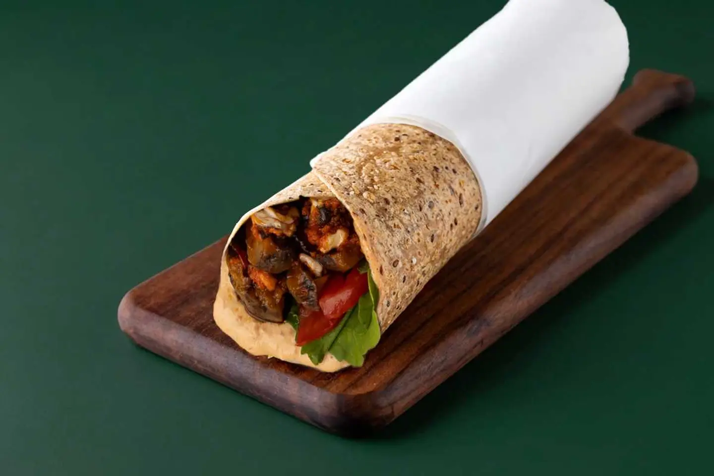 Spicy Eggplant And Muhammara Hummus