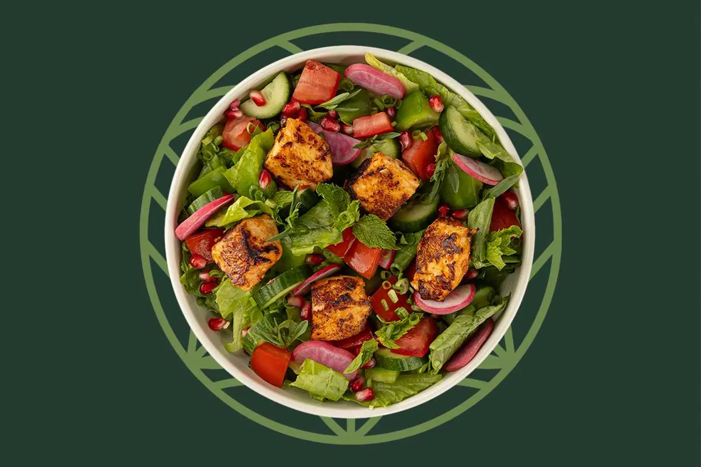 Fattoush Tawook Salad