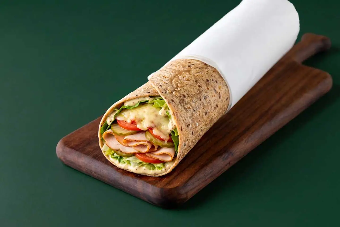 Turkey & Cheese Wrap In Protein Dough