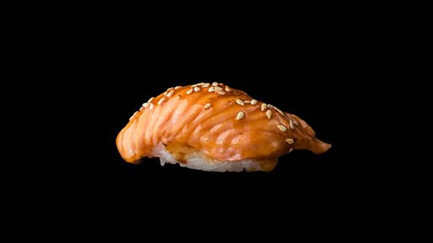 Salmon Terriyaki Sushi   2 Pcs