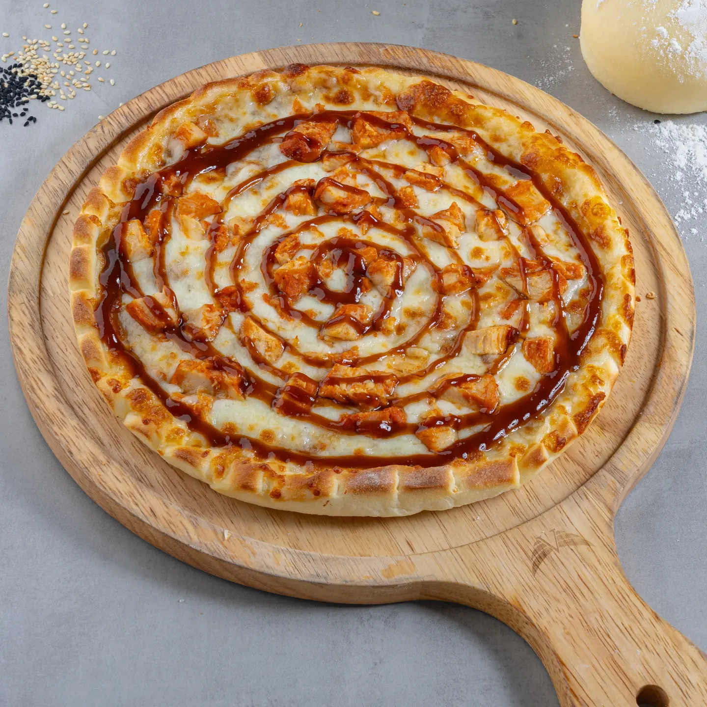 بيتزا باربكيو الدجاج