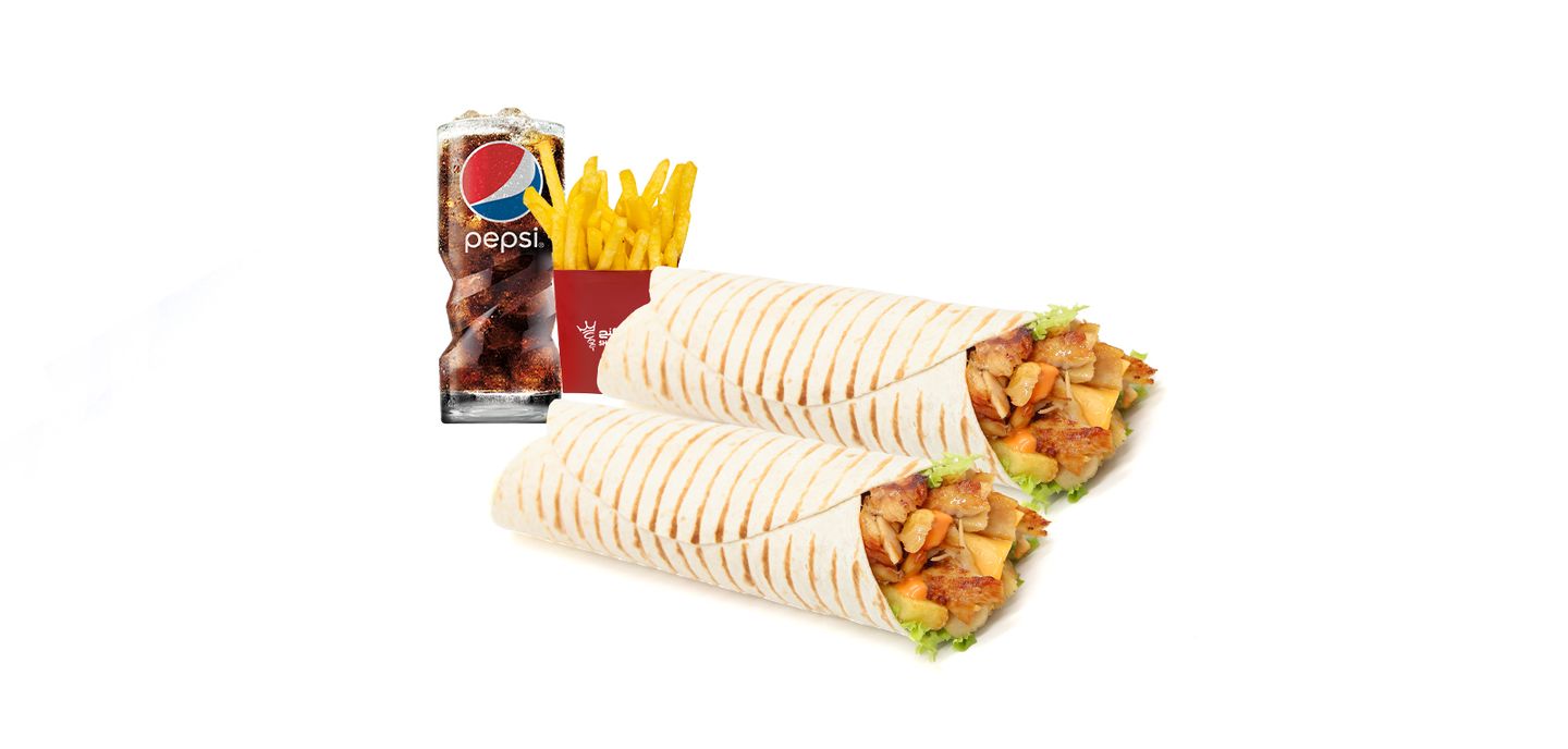 وجبة شاورما جبنه ديو