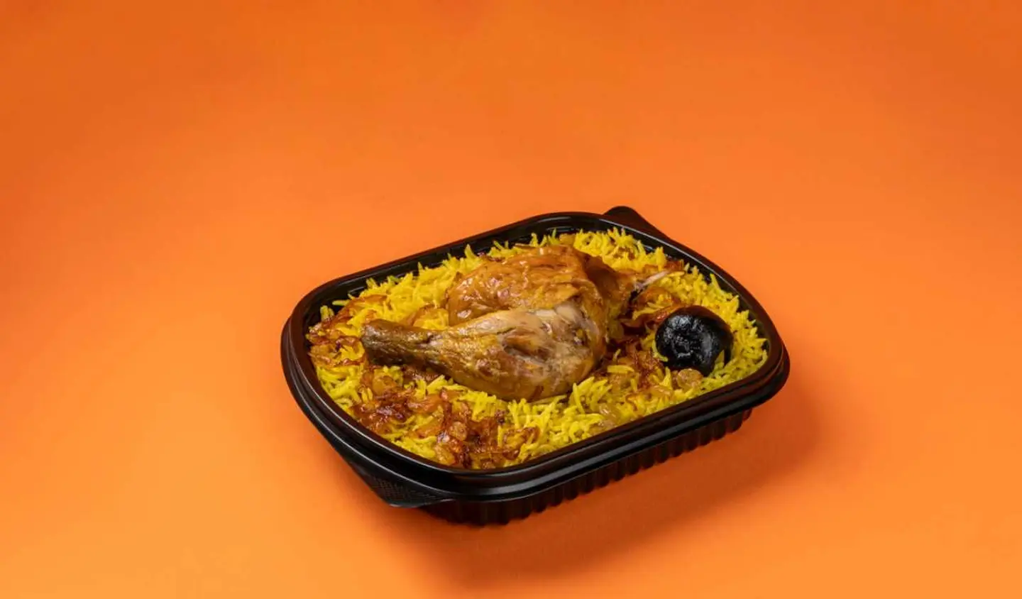 ربع دجاجة مع الرز