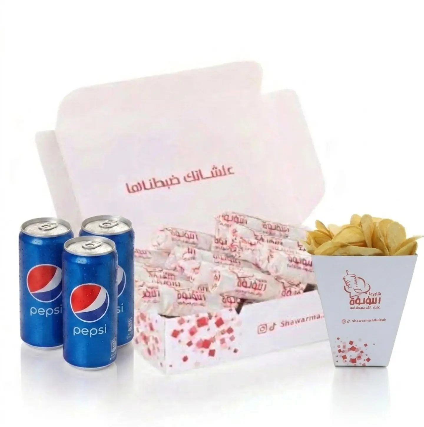 وجبة بوكس مني شاورما 15 حبه