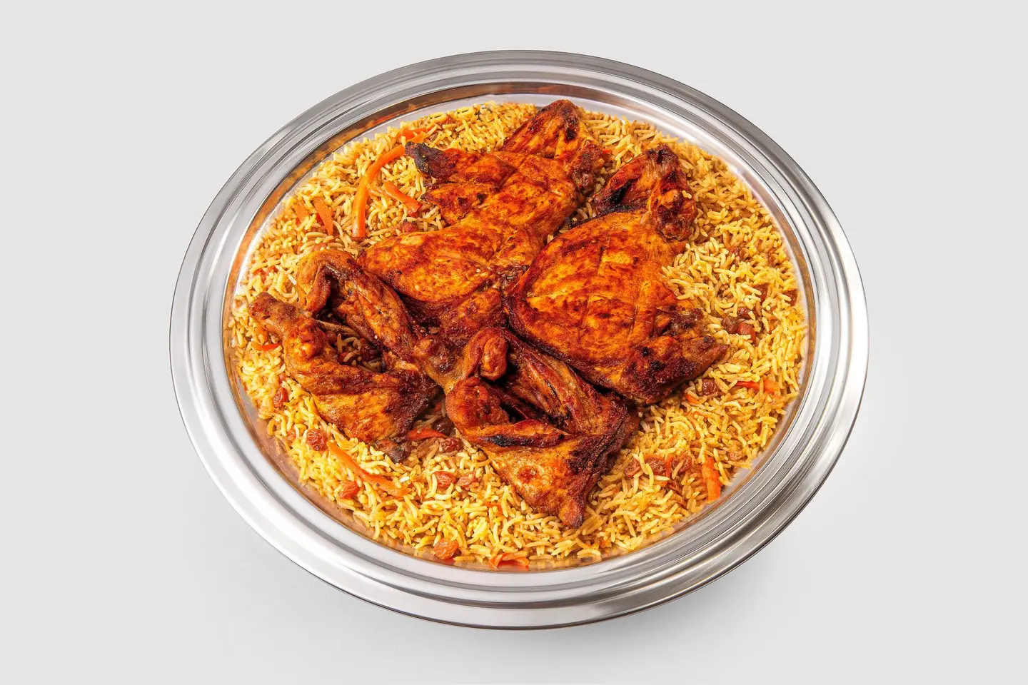 حبه دجاج على الفحم