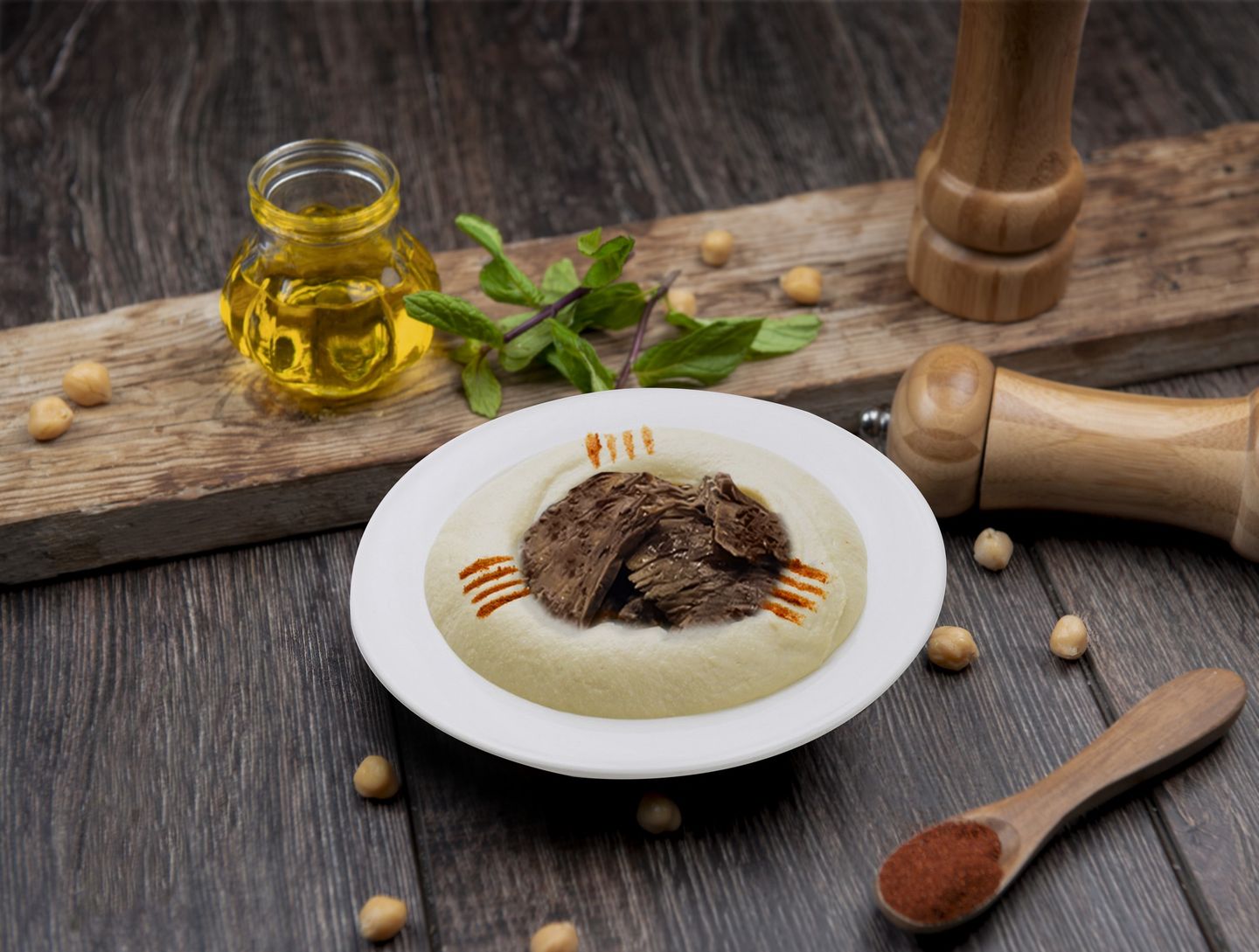 Hummus Beef Shawarma