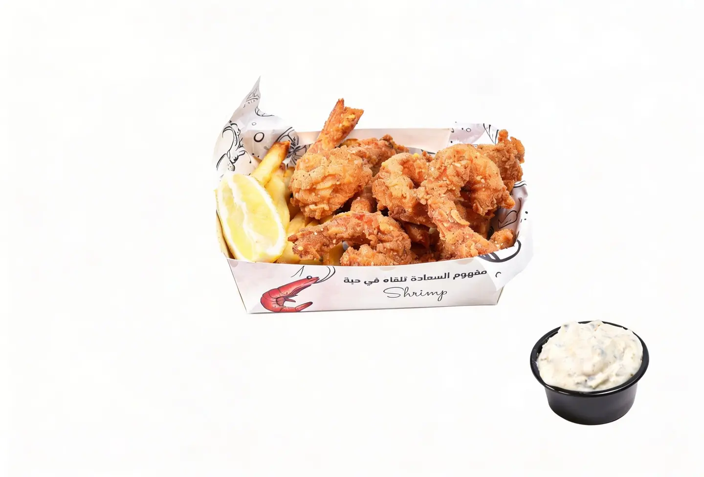 سلة الجمبري مع البطاطس (جديد)