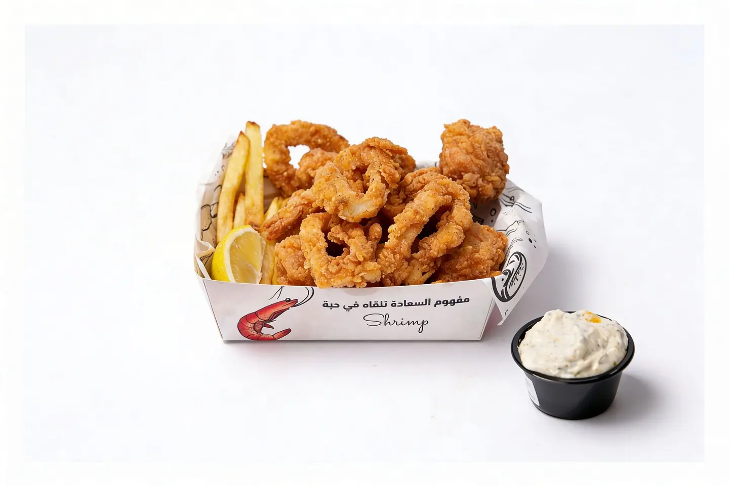 سلة مكس المأكولات البحرية مع البطاطس ( جديد )