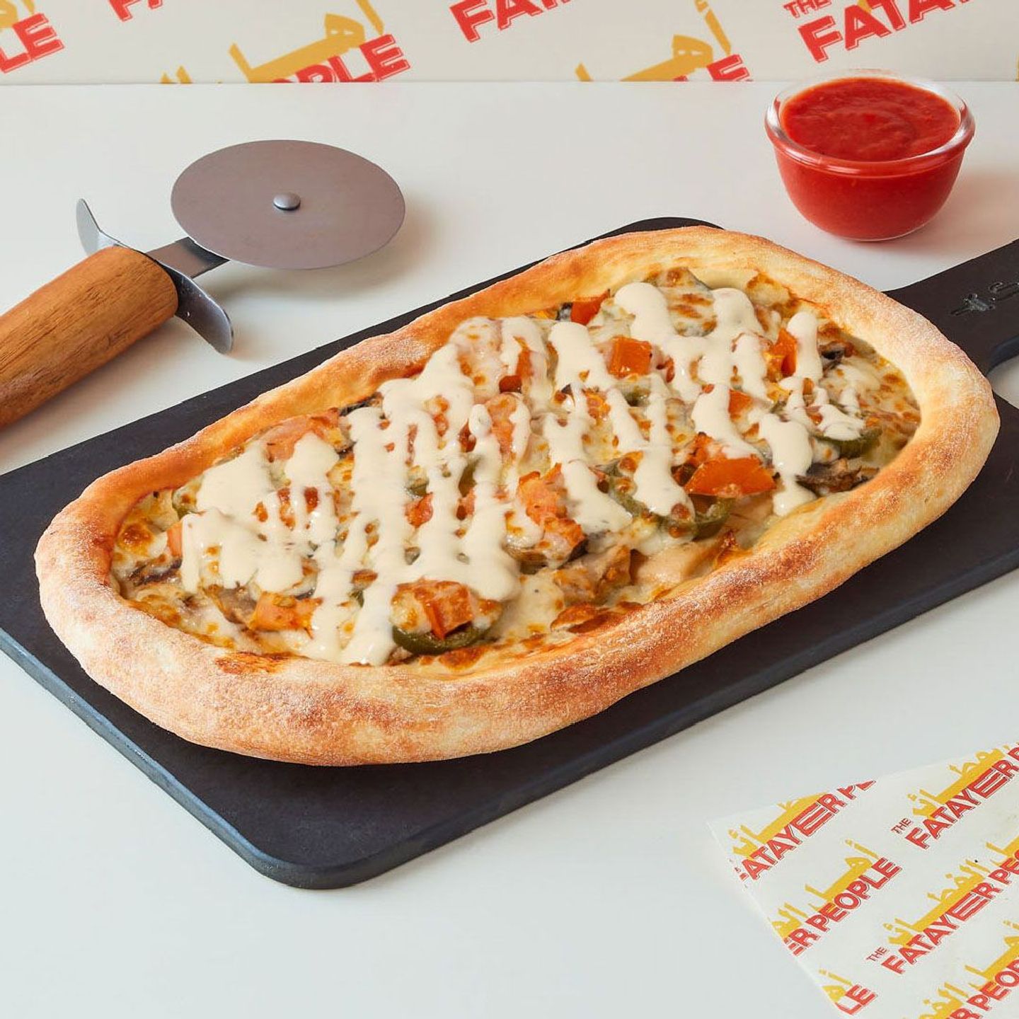 Spicy Chicken Ranch Flatbread