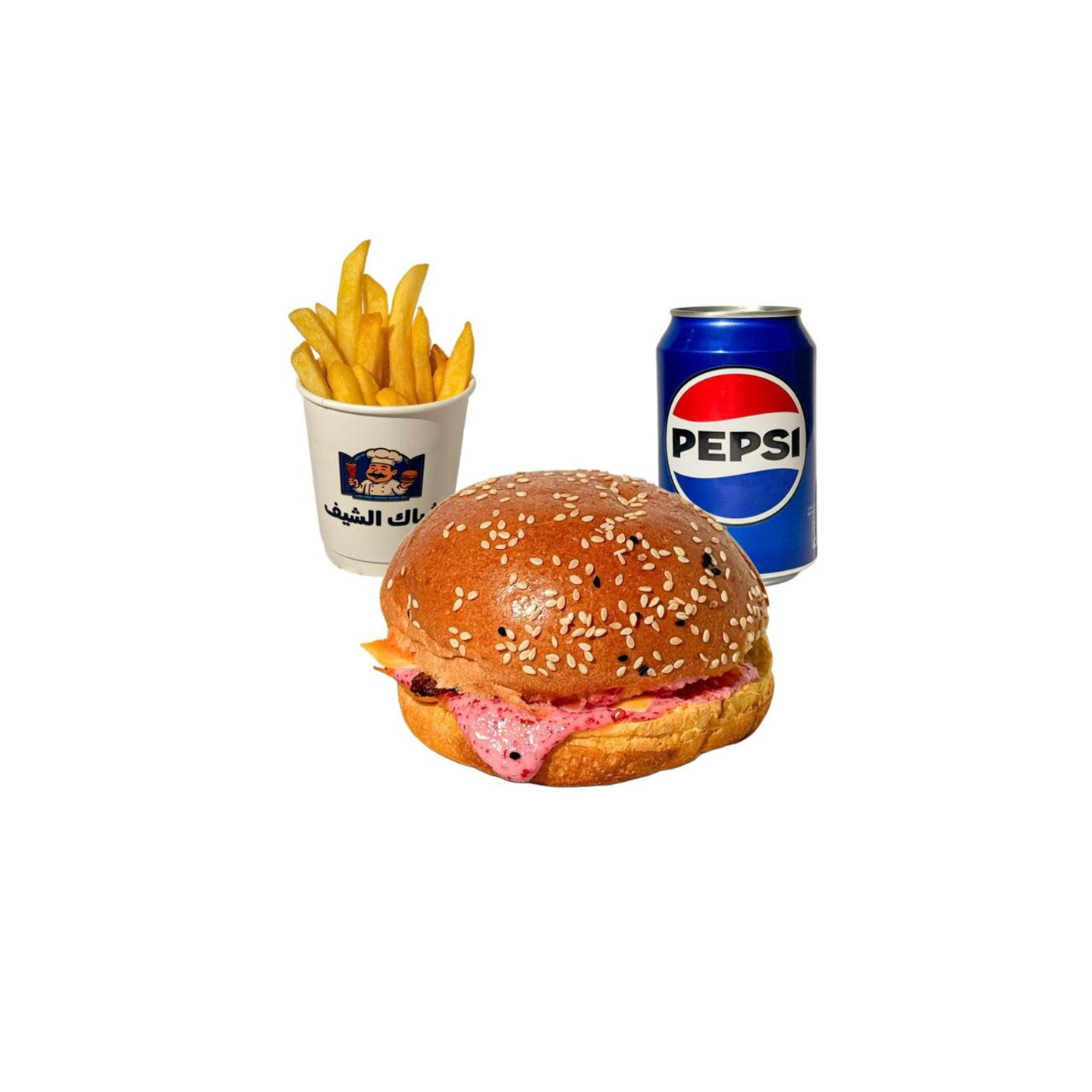 وجبة برجر الشيف لحم