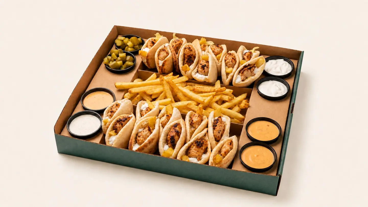 Mini Taouk Sharing Box – 20 Pcs