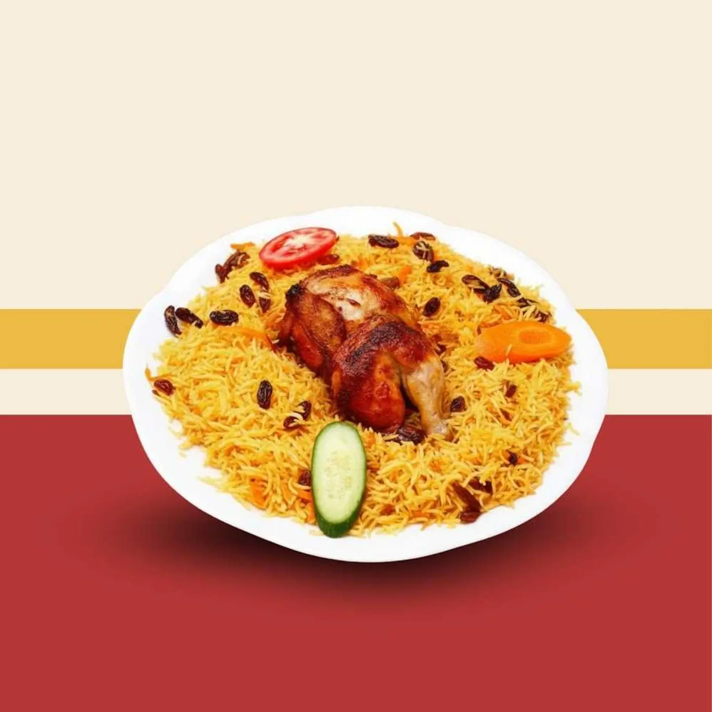 Half Grilled Chicken With Rice