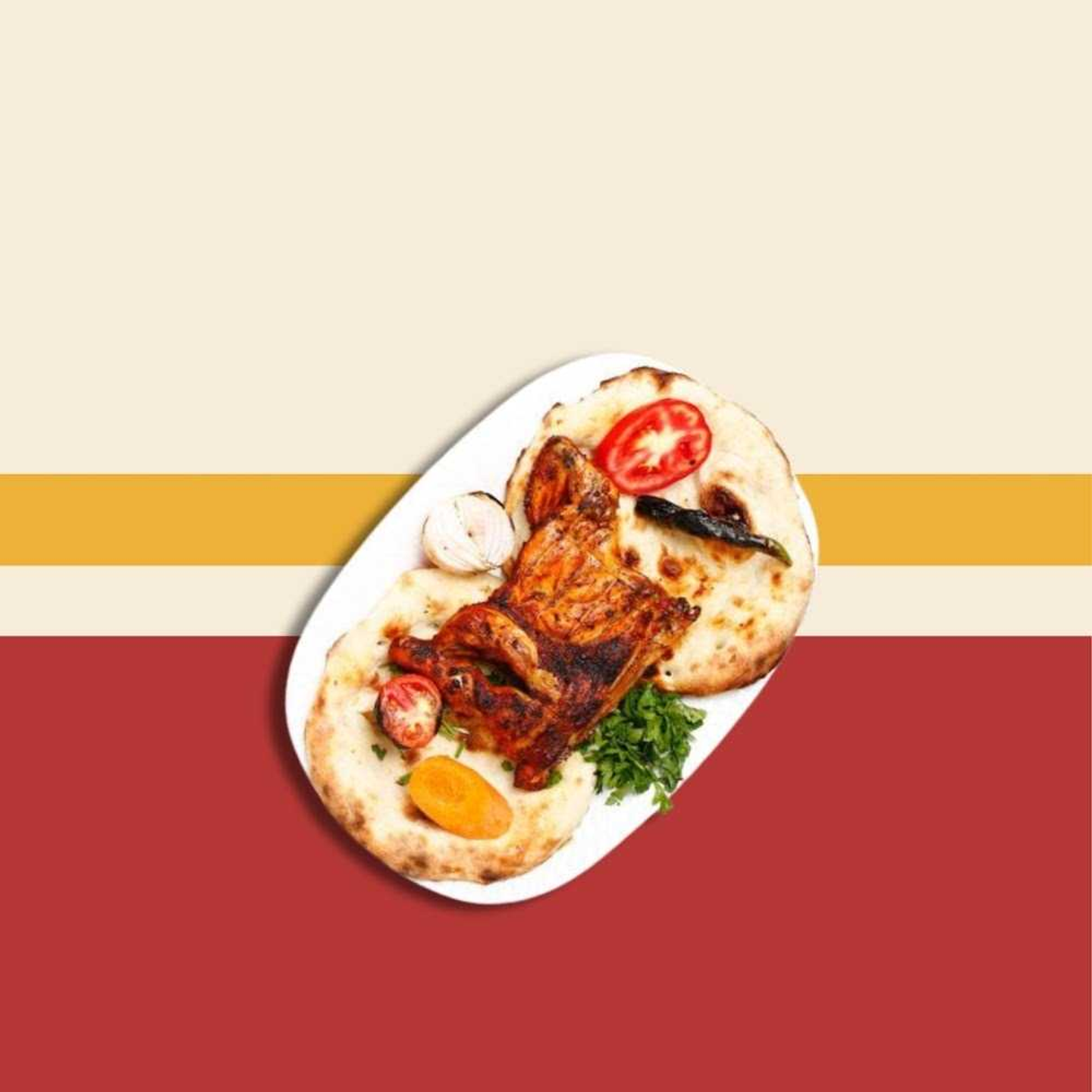 Half Charcoal Grilled Chicken Plain