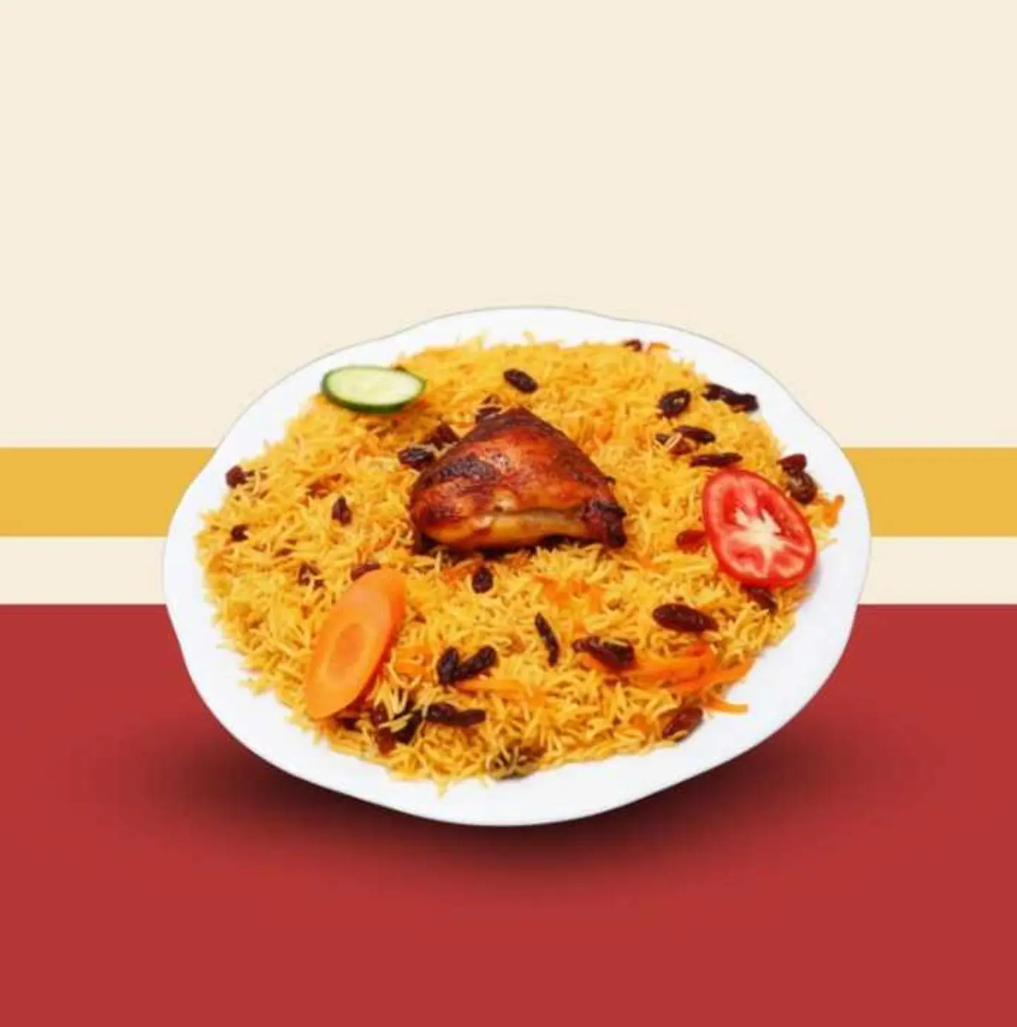 Quarter Grilled Chicken Thigh With Rice