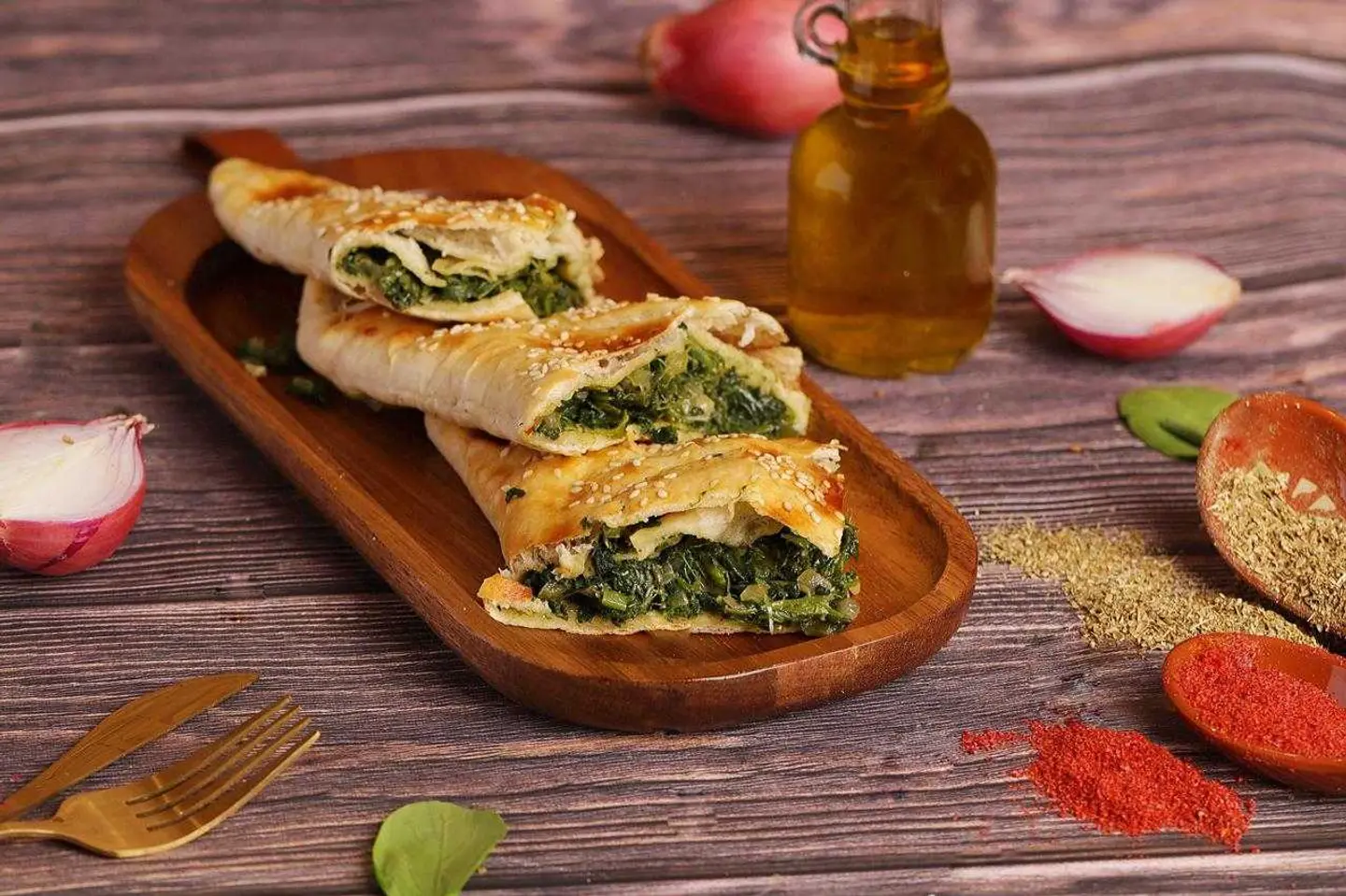 فطيرة فرن سبانخ