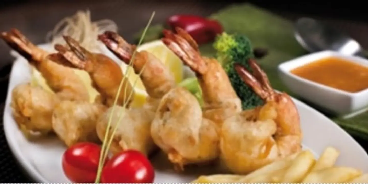 روبيان مقلي مقرمش