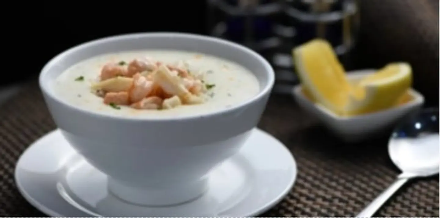 شوربة كريمة البحريات البيضاء