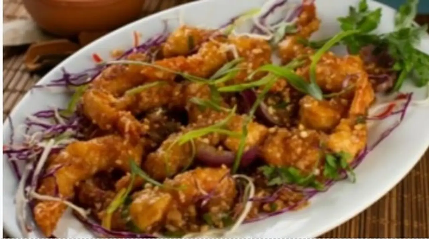 روبيان مع ثوم وزبدة