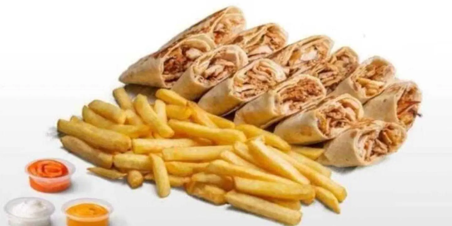 وجبه عربى شاورما دجاج 12 قطعه