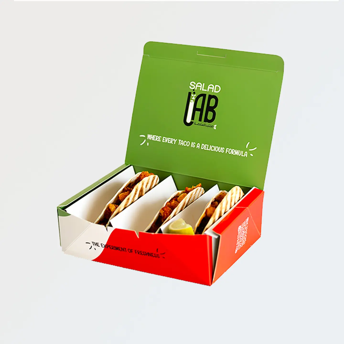 تاكو المختبر بالروبيان