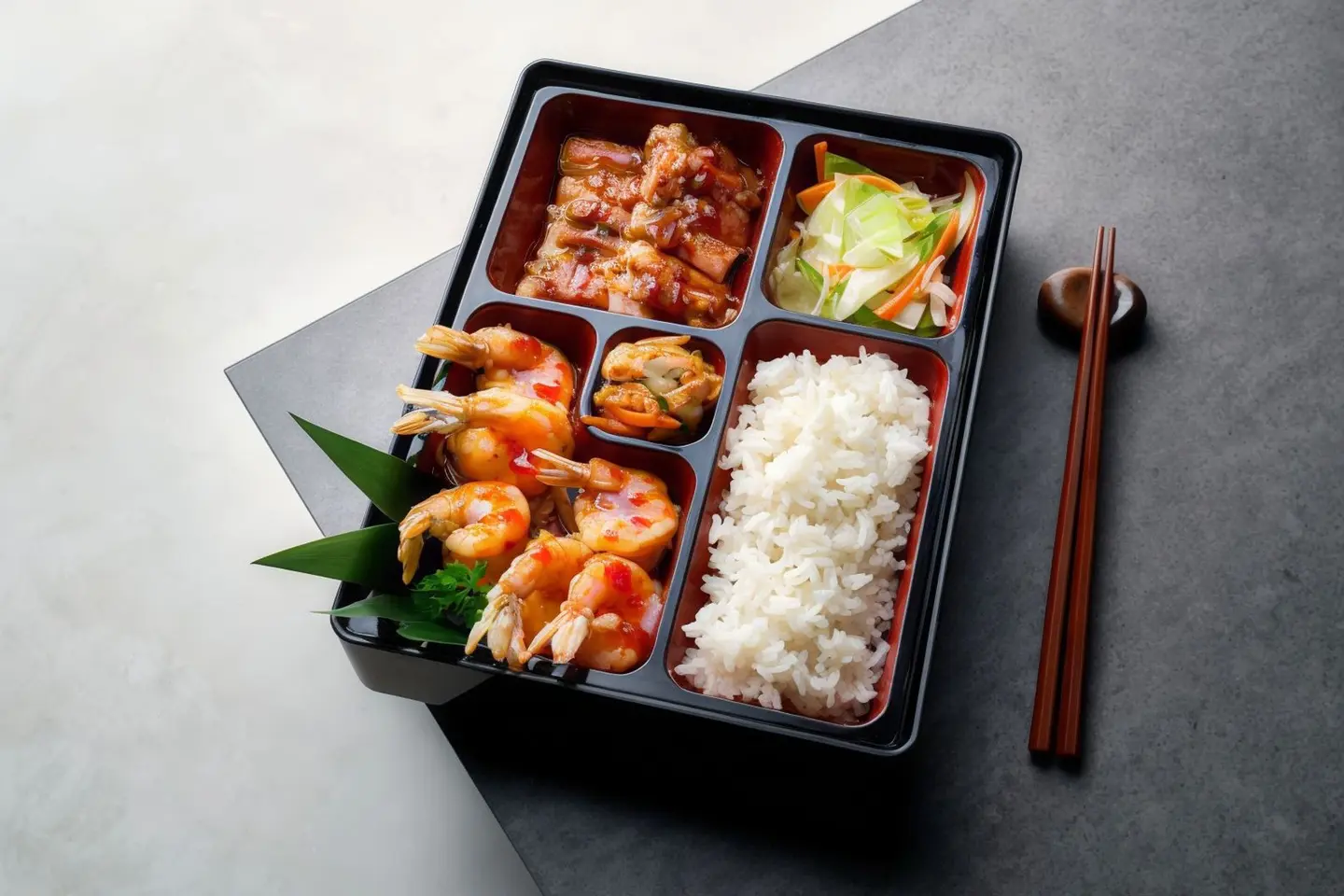 روبيان بالفلفل الحار والحلو