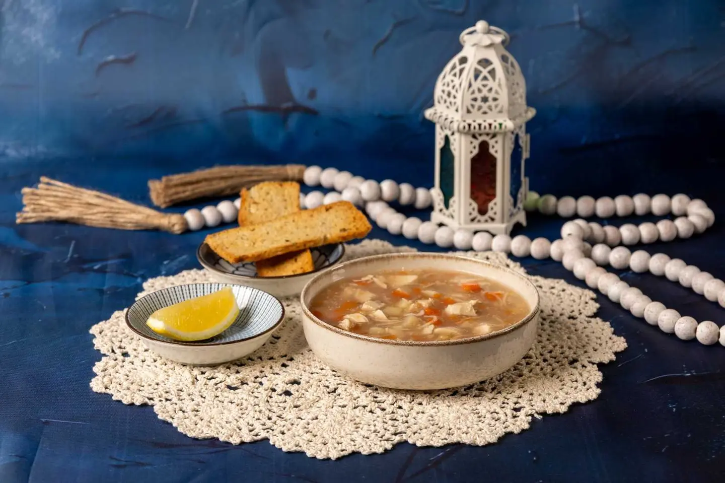 شوربة الشعيرية بالدجاج والخضار