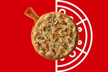 بيتزا دجاج باربيكيو مدخن - كبيرة
