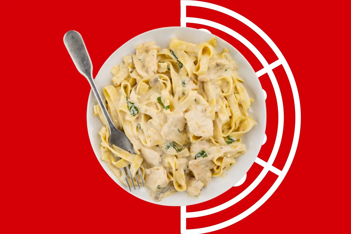 Chicken Alfredo Tagliatelle
