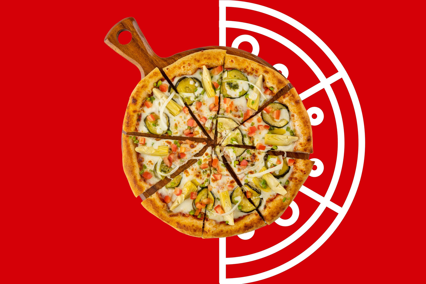 Garden Veggie Pizza Large