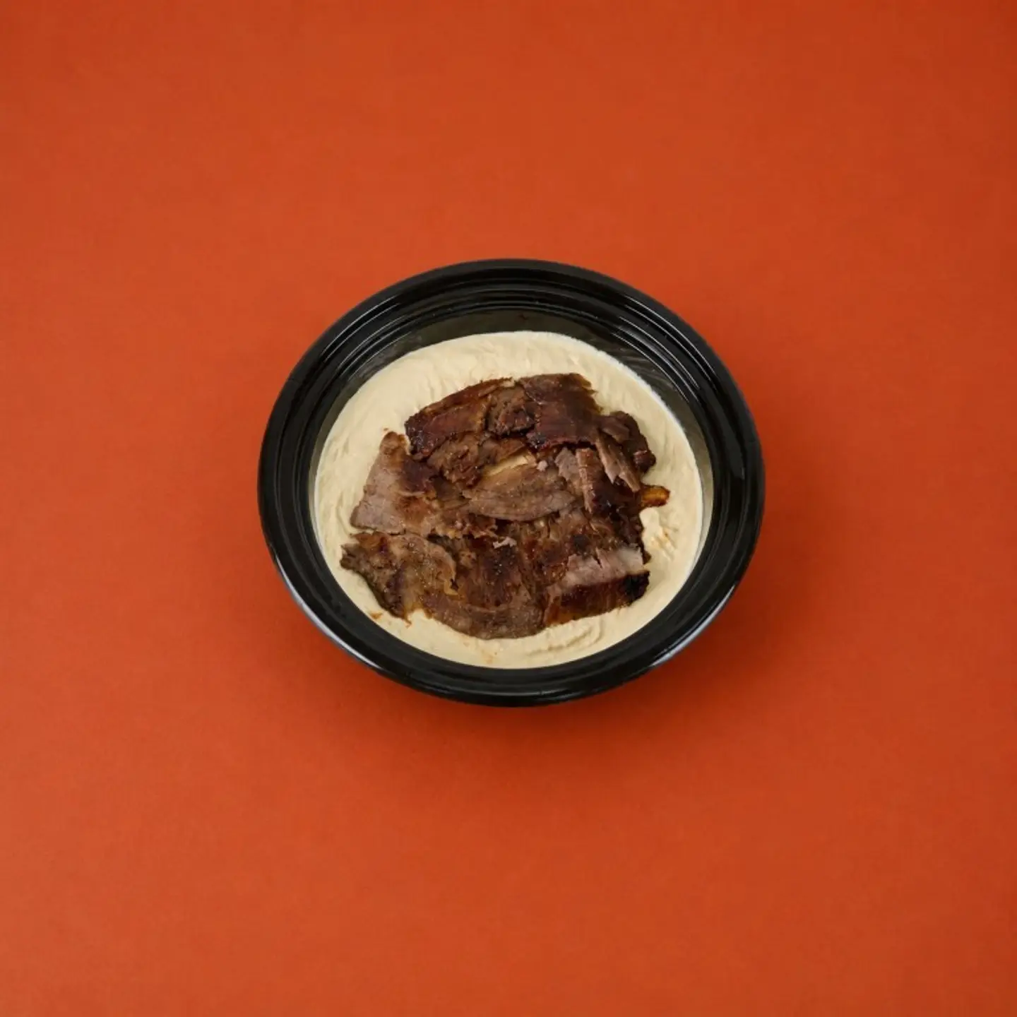 Beef Shawarma Hummus Fusion Dish