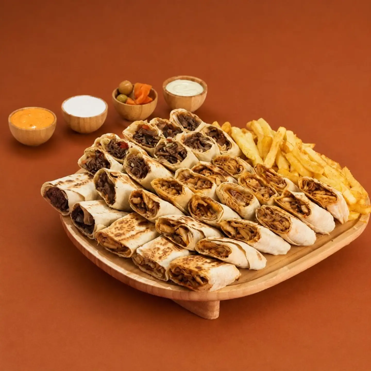 Arabic Mixed Shawarma Box Party 30 Pcs