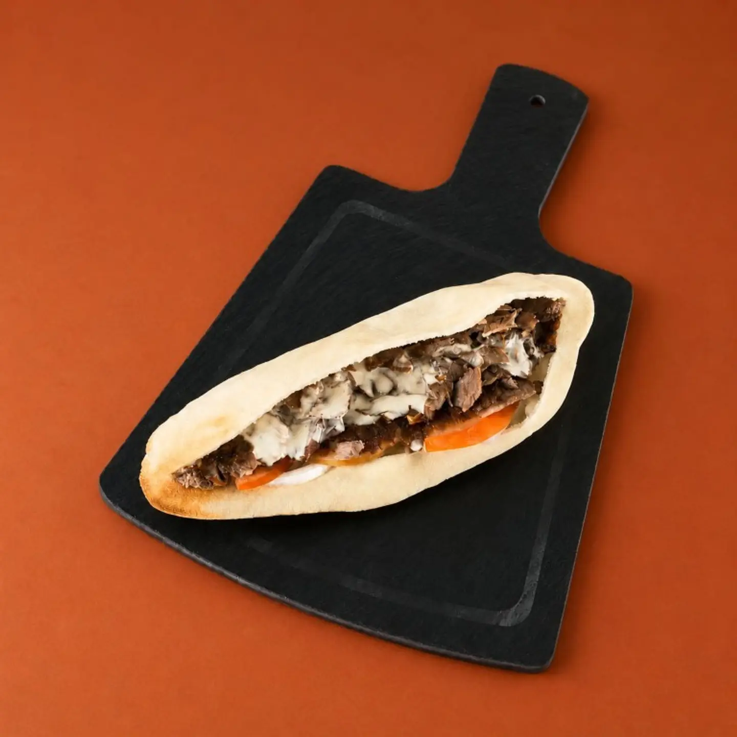 Iraqi Saj Beef Shawarma Roll