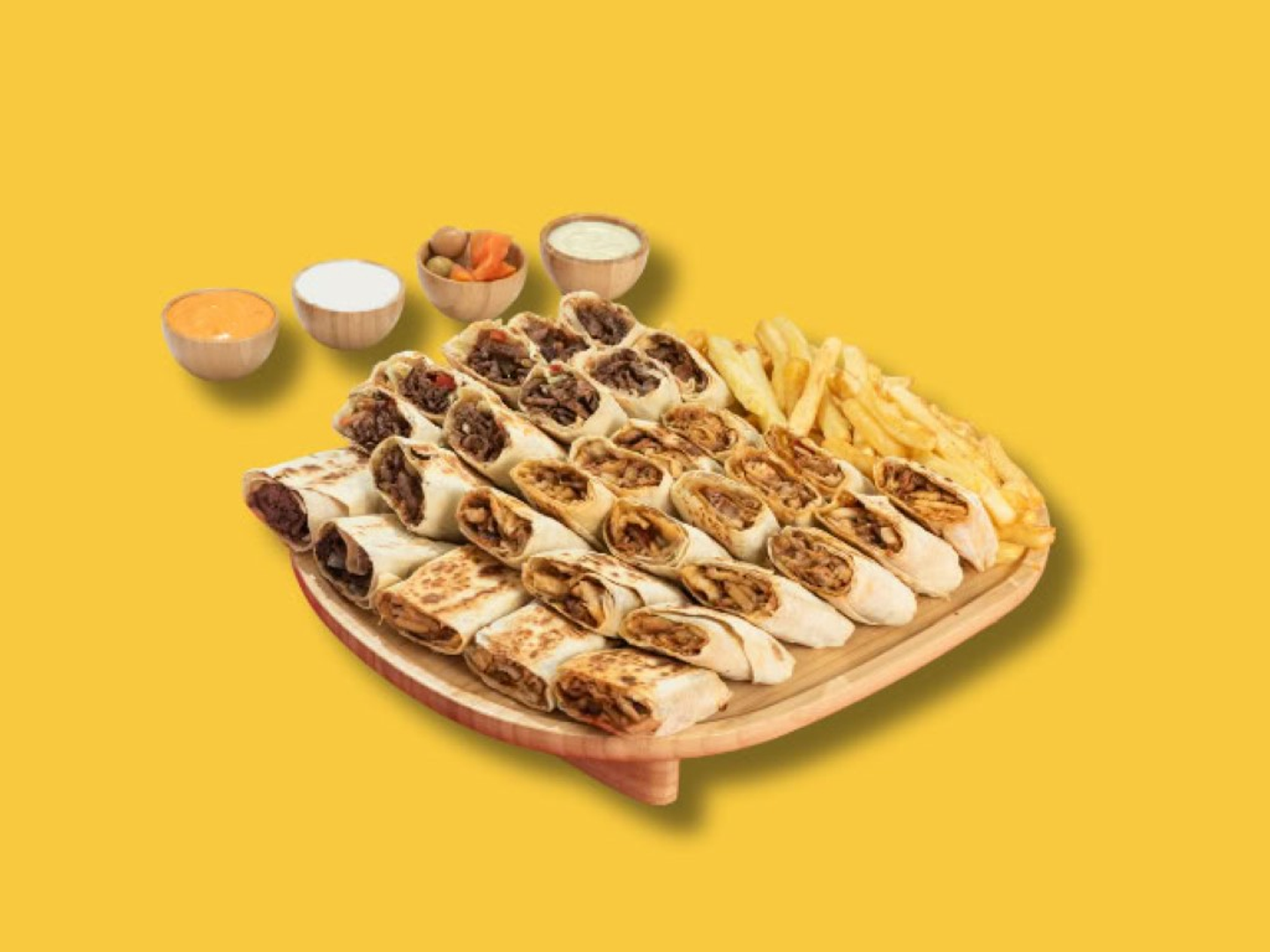 Arabic Mixed Shawarma Box Party 30 Pcs