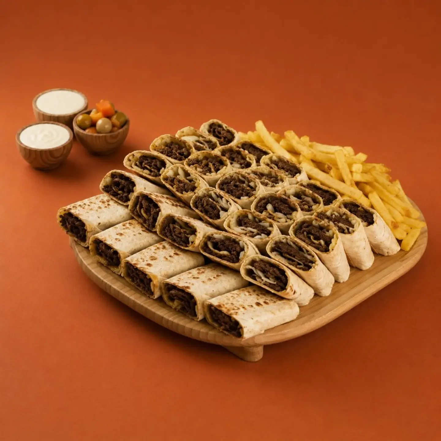 Arabic Beef Shawarma Box Party 30 Pcs