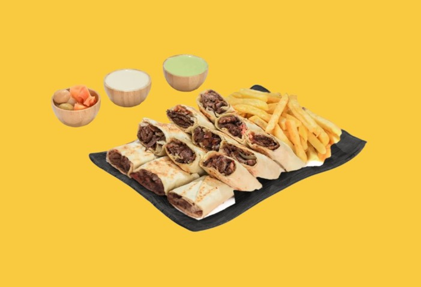 Arabic Mixed Shawarma Box Double 12 Pcs
