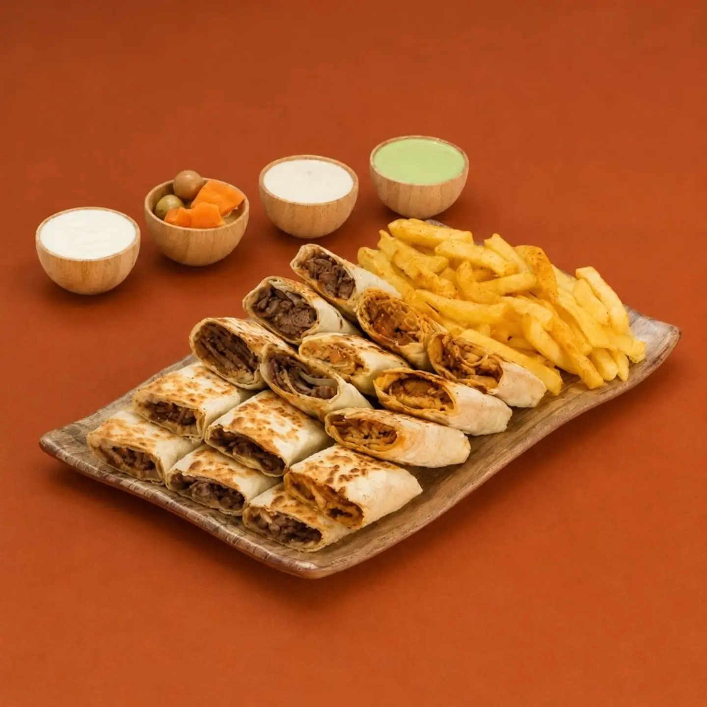 Arabic Mixed Shawarma Box Double 12 Pcs