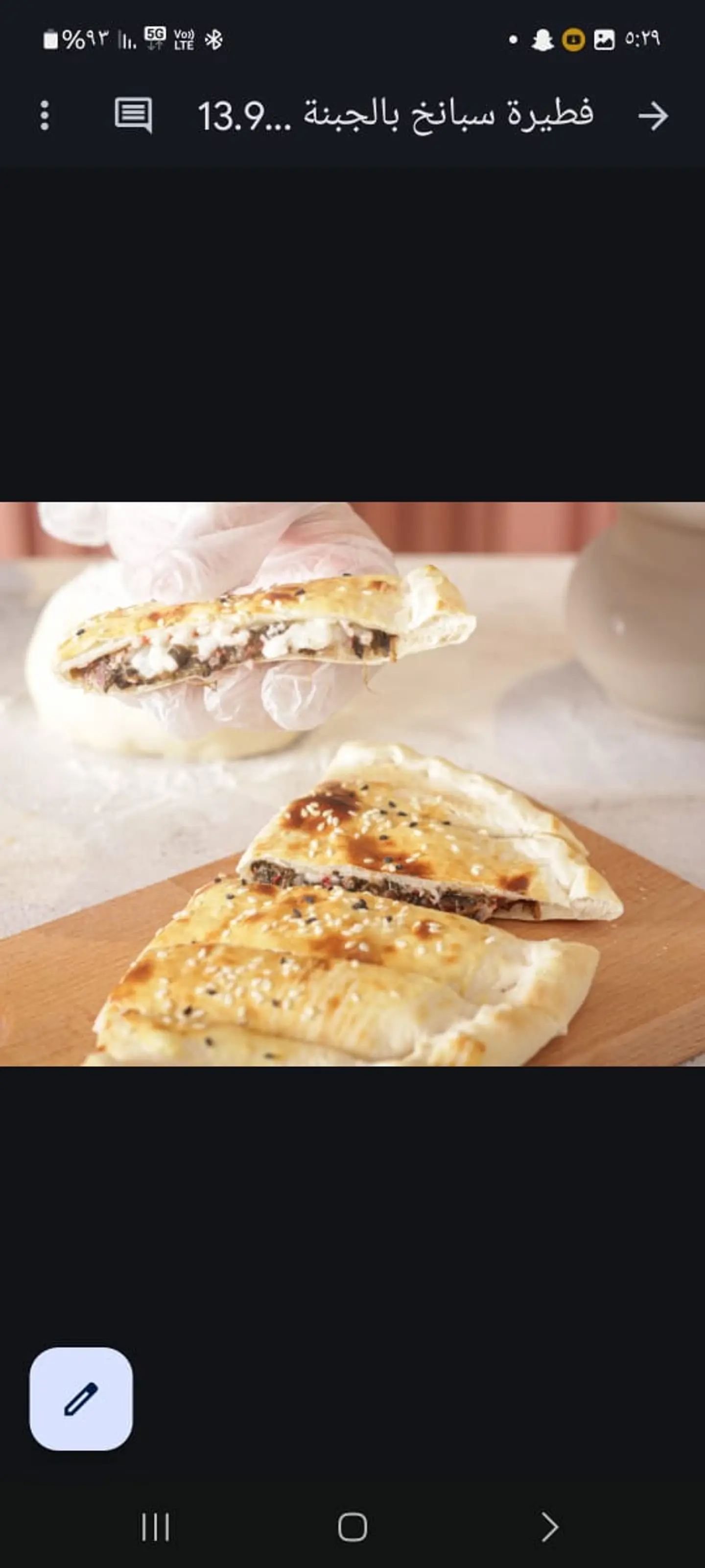 Fatayer Spinach Cheese Br