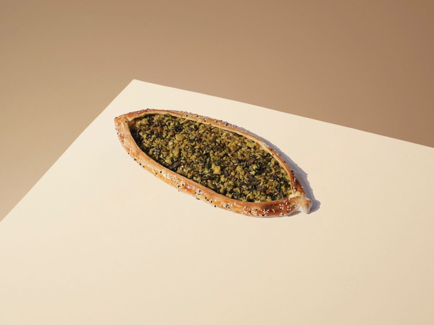 Manousha Egg With Mushroom & Spinach Br