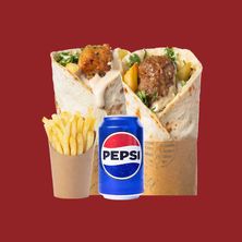 بكج (2ساندوتش+بيبسي+بطاطس)