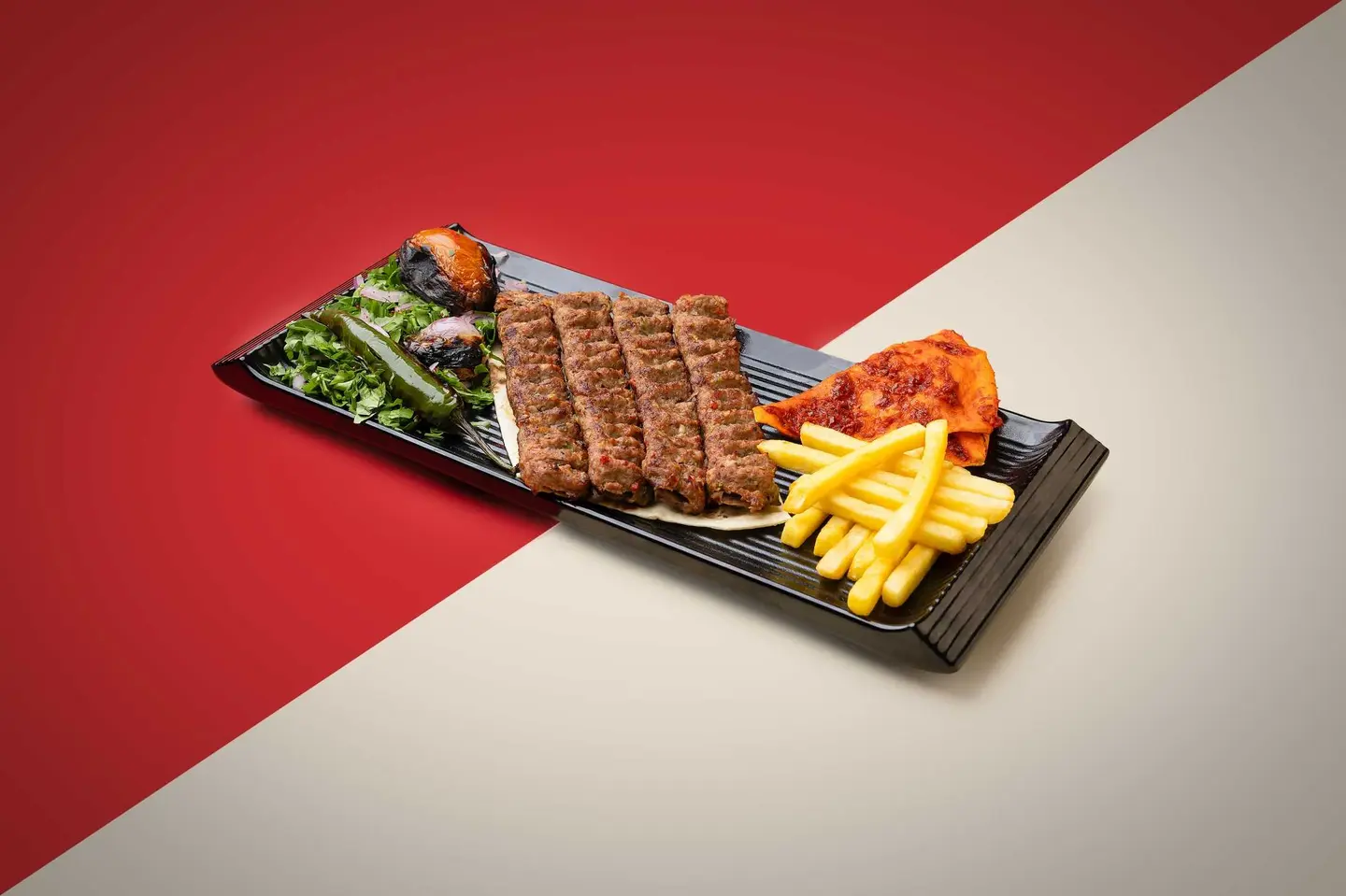 كباب لحم وسط