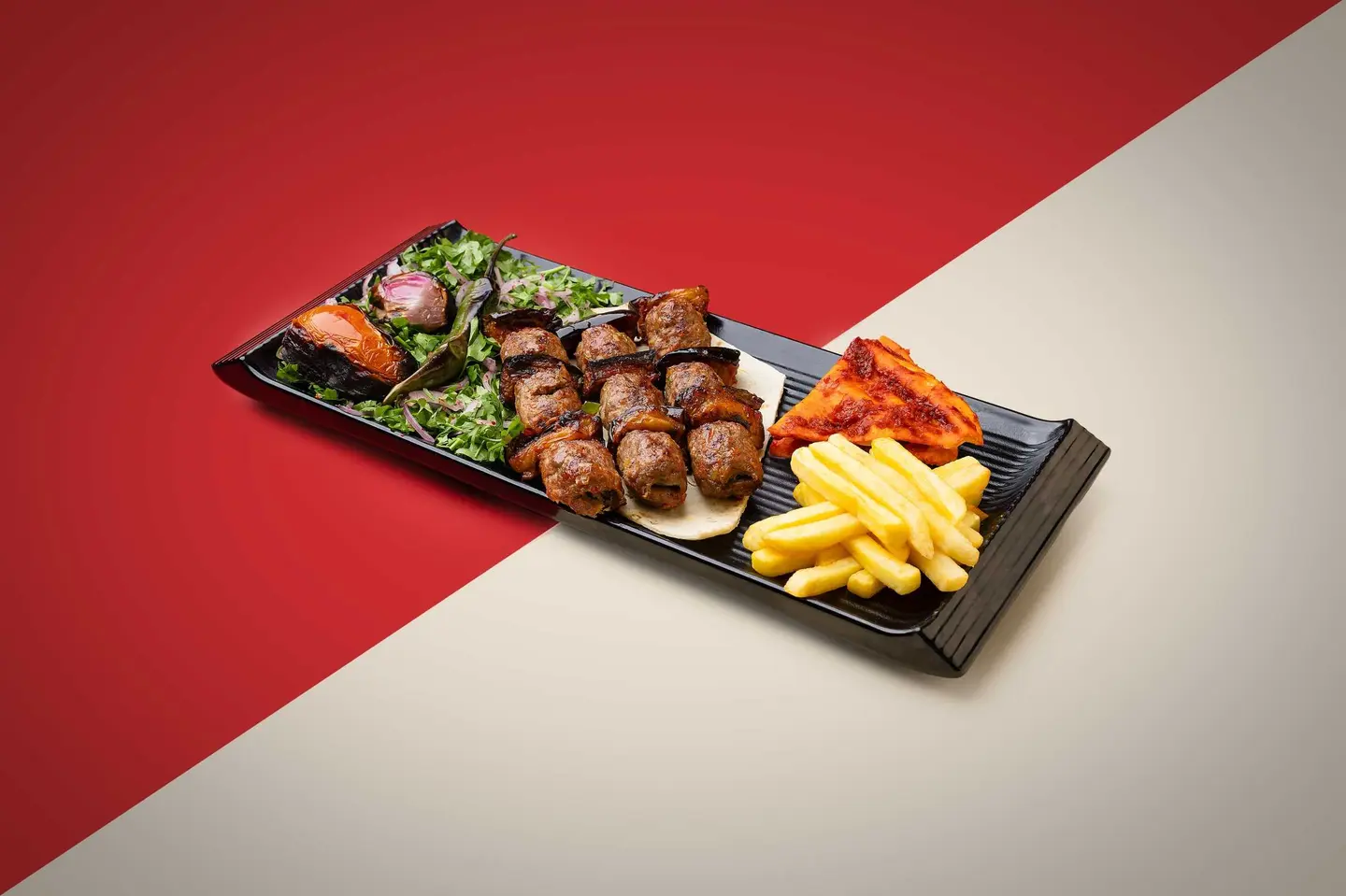 كباب باذنجان وسط